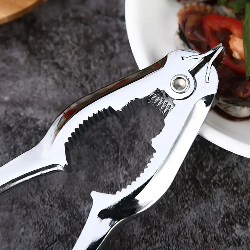 Useful Multifunctional Shell Opener Effort Saving Metal Blood Clam Shucker Thickening Handle Seafood Tools for Seafood Canteen