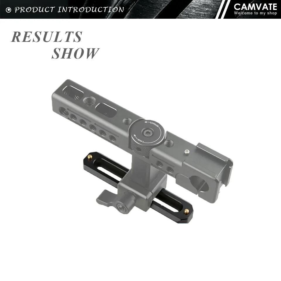 Quick Release Nato Rail 3.94" with 1/4" Screws and Mounting Slots for DSLR Camer