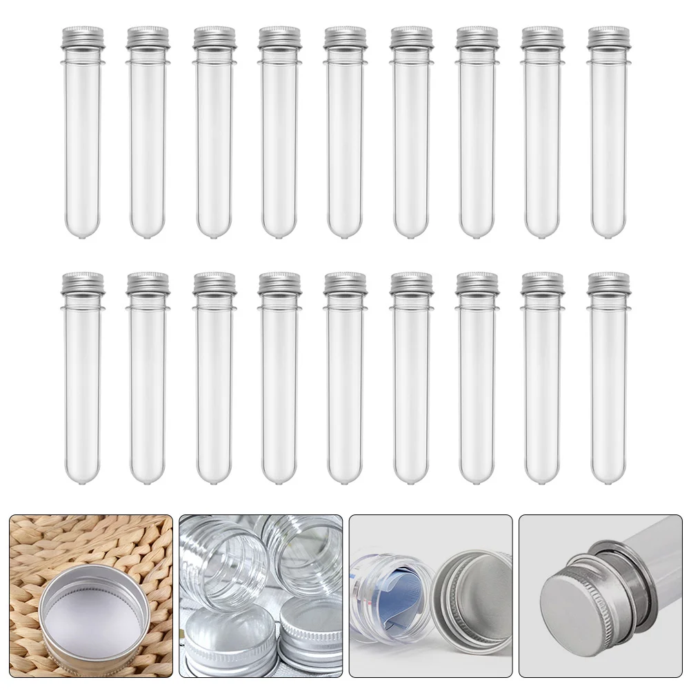 

Test Tube Storage Tubes Multipurpose Plastic Food Containers with Lids