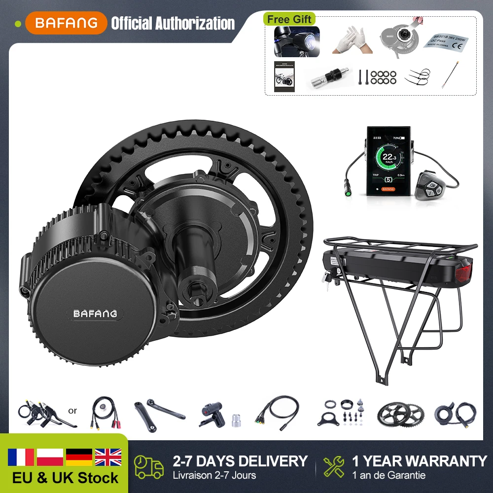 36V350WBAFANGMidDriveElectricMotorKitForBicycleBikeBBS01