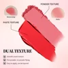 Blush Juvia's Cream Powder Matte Blush Makeup Rose Pan Long-lasting Wearing High Pigment Natural Matte Blush Duo Cosmtics 3