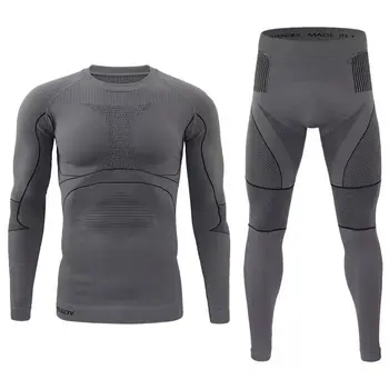 Outdoor Sort Suit Quick Dry Ski Thermal Underwear For Men Male Thermo Clothes Compression Set Thermal Tights Winter Leggings 5