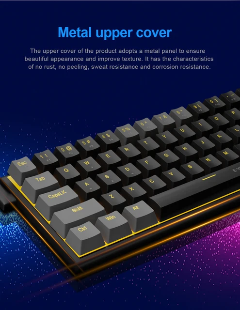 E-YOOO-Z19 USB Teclado mecânico para jogos, 94 teclas, cabo com fio  destacável, computador, laptop, PC, azul, interruptor vermelho - AliExpress