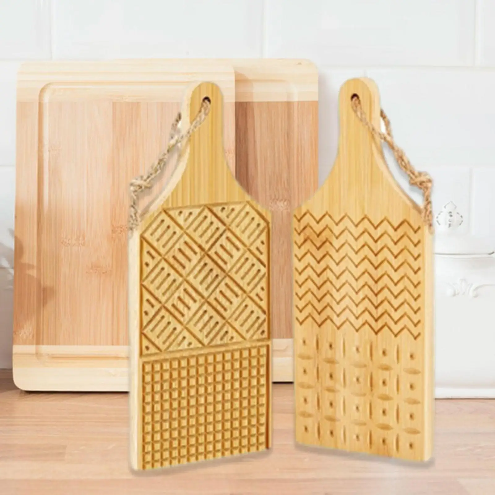 Gnocchi Maker 2x Spiral Noodle Tool Portable Butter Pasta Board Pasta Maker for Home Cooking Kitchen Noodle Making Restaurant
