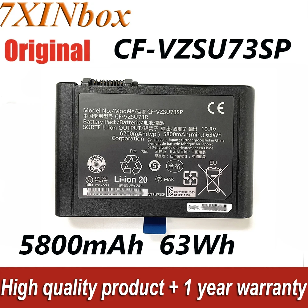 Bateria do Portátil para Panasonic Cf-vzsu73sp Cf-vzsu73u Cf-vzsu73r 10.8v 63wh Cf-d1 Cf-d1 Mk1 Mk2 Cf-d1gvdbyca Novo
