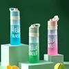 650ml  Spray Water Bottle Outdoor Sport Fitness Water Cup Large Capacity Spray Bottle BPA Free Drinkware Travel Bottles 6