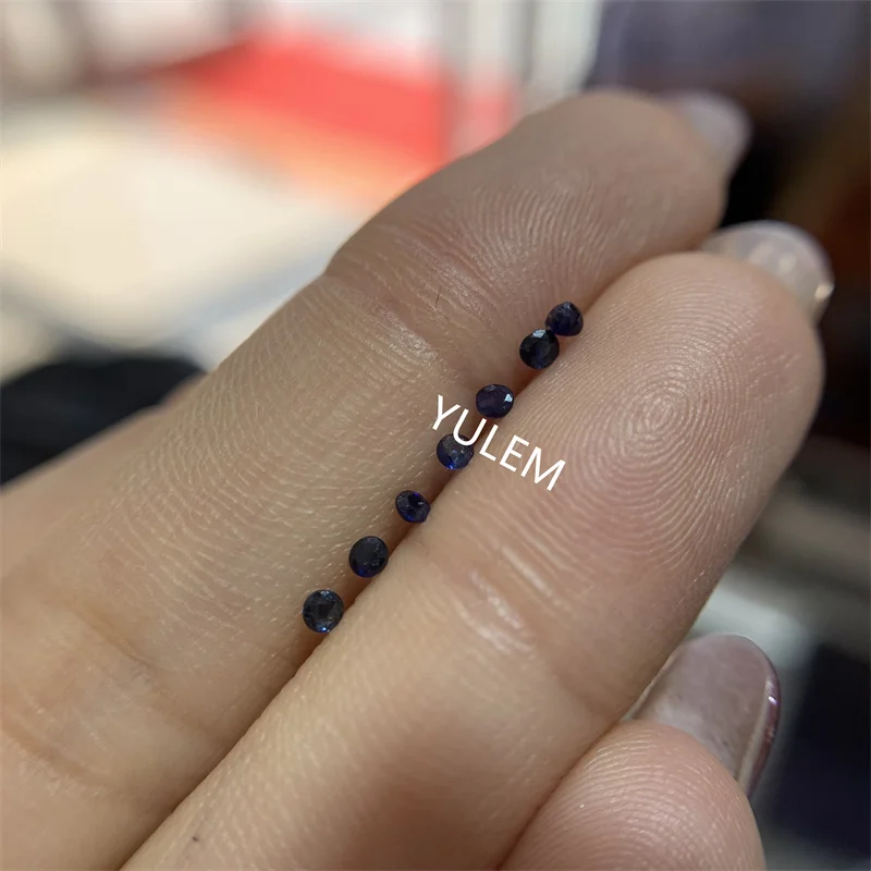 5PCS Natural Sapphire Loose Stones for jewelry DIY
