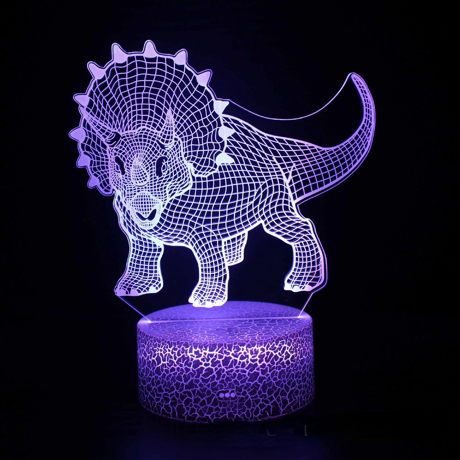 home depot dinosaur light 3D LED Dinosaur Night Lights Colorful Touch Remote Control 7/16 Color Desk Lamp Christmas Gift Visual Light Dragon Series night stand lamps Night Lights