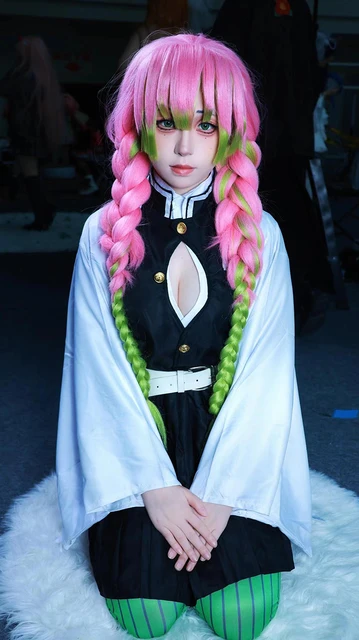 NSPSTT Demon Slayer Cosplay Giyuu Costume Anime Tomioka Giyuu Kimono