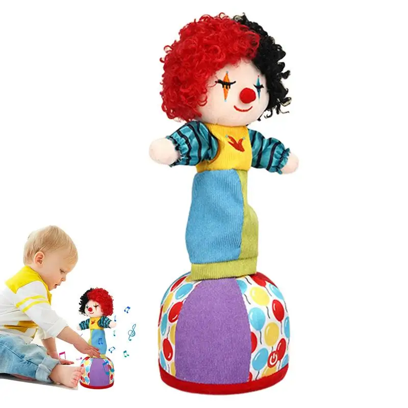 

Plush Clown Mimic Talking Toy Voice-activated Repeating Theater Clowns Baby Interactive Toys Birthday Gift For Kids Boys Girls