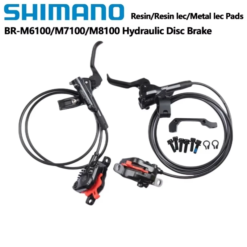 Shimano DEORE SLX XT M6100 M7100 M8100 M8000 Brake 2 Pistons Hydraulic Disc Brake For MTB G03S J03A J04C Pads Bike Accessories mountain bicycle disc brake bicycle disc brake mountain bike disc brake