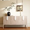 Bamboo Cabinet Storage Kitchen Wooden Furniture Organization Shelf Door Folding Wood Unit Item Coffee Maker Ilot Cuisine Alacena 1