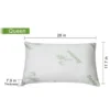2Pcs Bamboo Memory Foam Pillow For Head Neck Rest Sleeping Shredded Pillow Washable Cover Queen Size Pillow 3