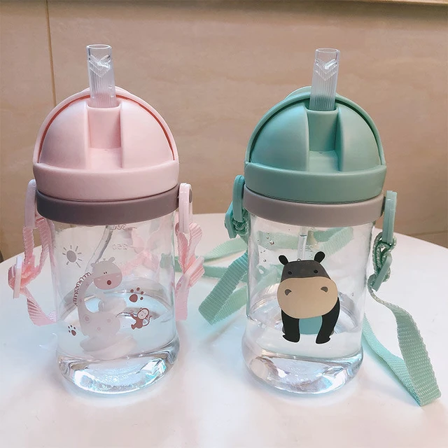 Children's Water Bottles Straw  Bottle Drink Children's Water - Kids Water  Cup Straw - Aliexpress