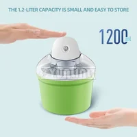Petite machine à crème glacée domestique, machine à glace électrique portable DIY, congélateur automatique de yaourt 4