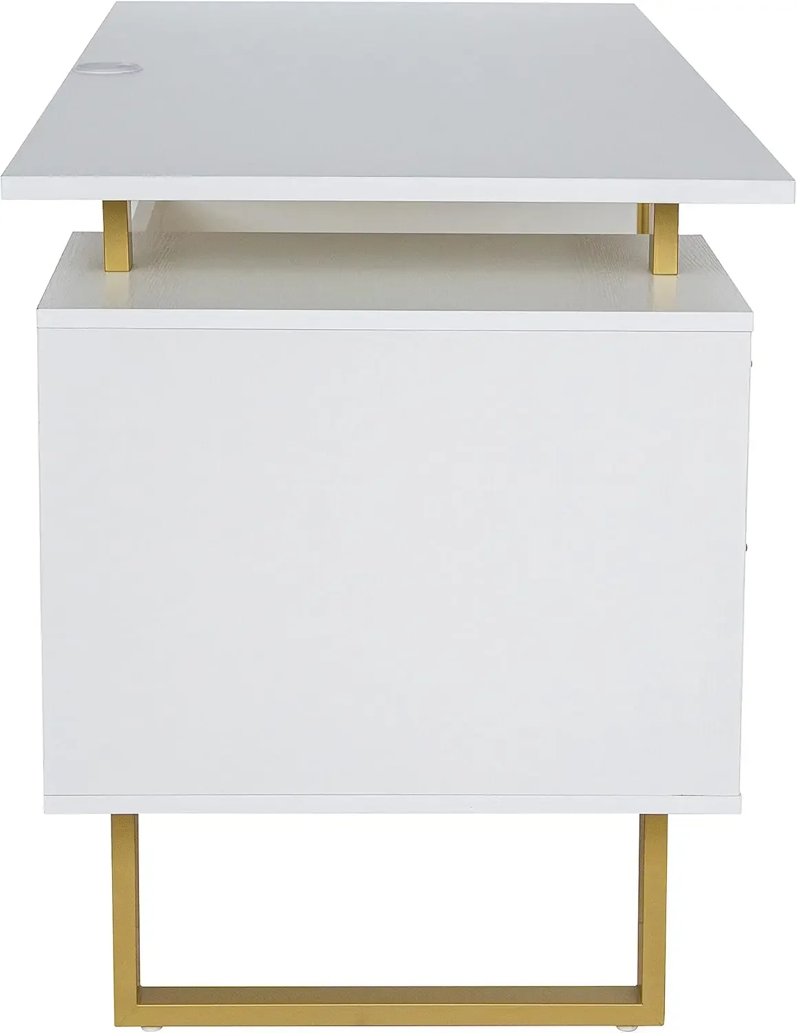 Techni Mobili Storage Drawers and Cabinet 51.25&rdquo; W-Modern Office Large Floating Desktop Surface Desk, 23.6" D x 51.2" W x 29.8"