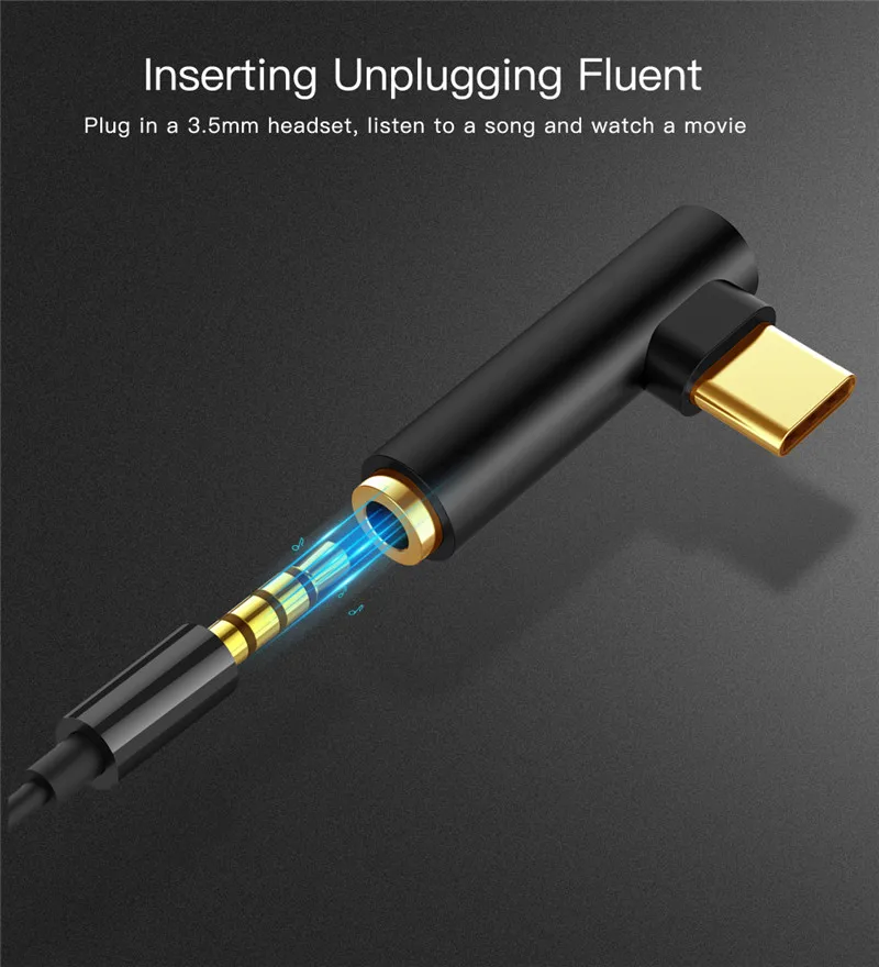 รูปสินค้า สายแปลง USB-C เป็นหูฟัง 3.5 มม. สำหรับมือถือ