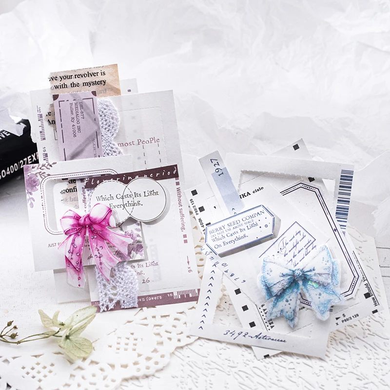 Yoofun 30sheets Vintage Film Border Material Paper Collage Art Supplies Stationery Memo Pads Journaling Scrapbooking Memo 3