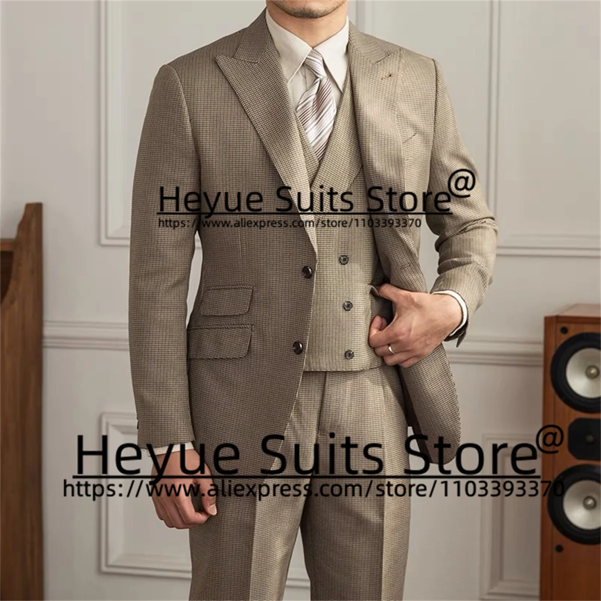 Classic Business Men Suits 2 Pieces Sets Custom Slim Fit Groom Tuxedos Blue Office Jacket+White Pants terno masculinos completo