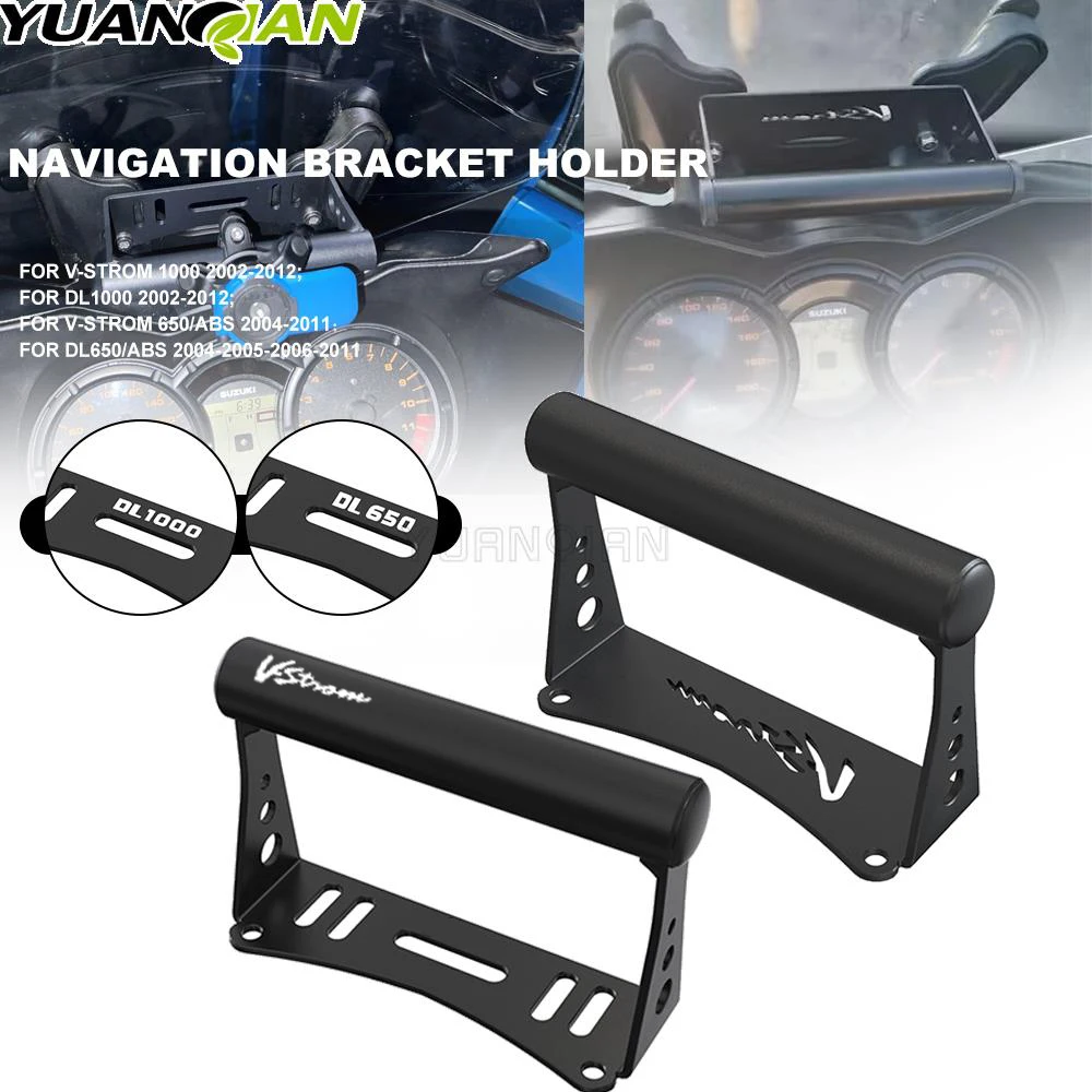 

GPS Navigation Fit For SUZUKI DL650 V-strom 650 DL1000 V Strom 1000 Phone Holder Frame Bracket Windshield Navigation Bracket