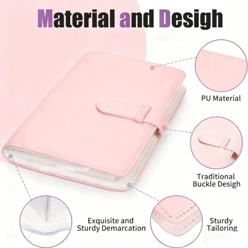 108 포켓 사진 앨범 필름 카메라 3인치 사진 용지 PU 가죽 보관 케이스 스탬프 수집 책 폴라로이드 앨범용