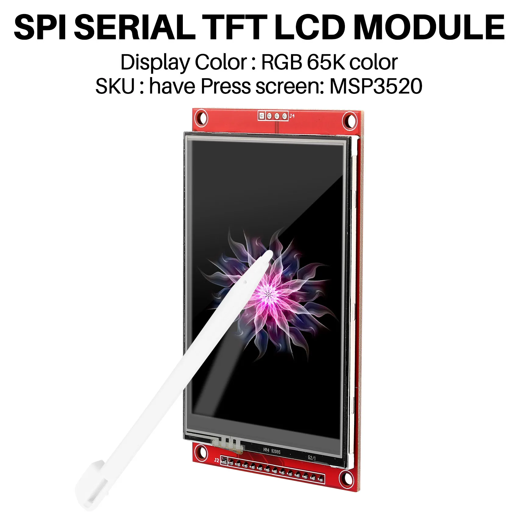 3.5 Inch 480x320 SPI Serial TFT LCD Module Display Screen Press Panel Driver IC ILI9488 for MCU