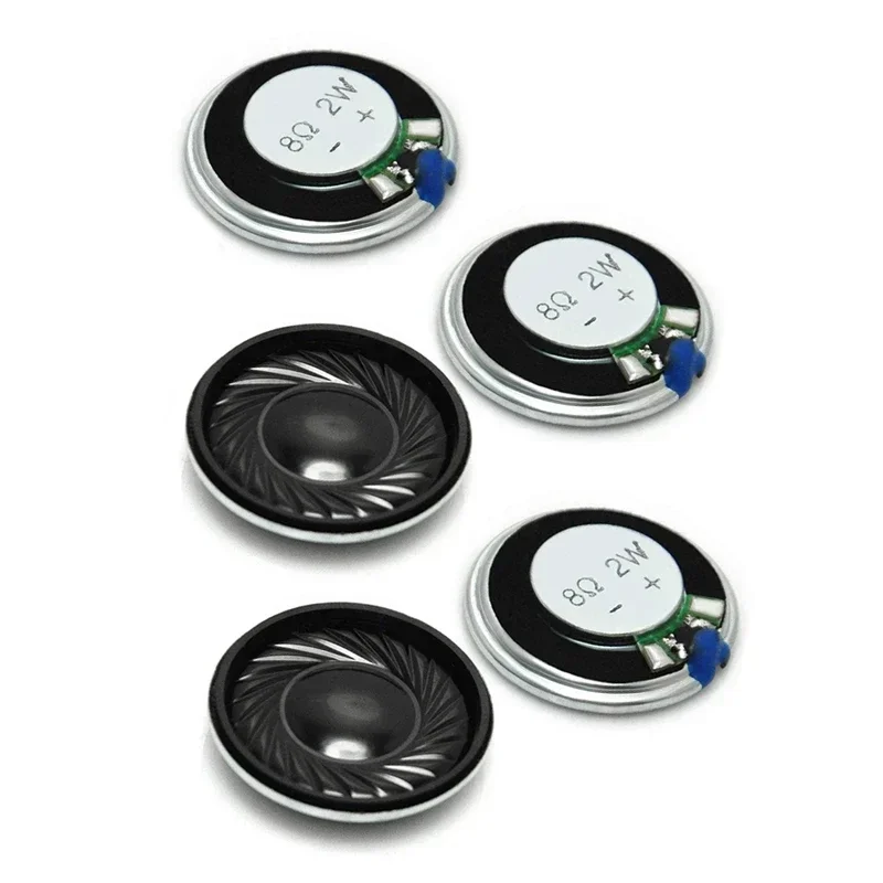 5PCS 2W 8 Ohm 미니 스피커 Arduino 프로젝트 용 40mm 직경 초박형 혼 유형 스피커 2W 8Ω