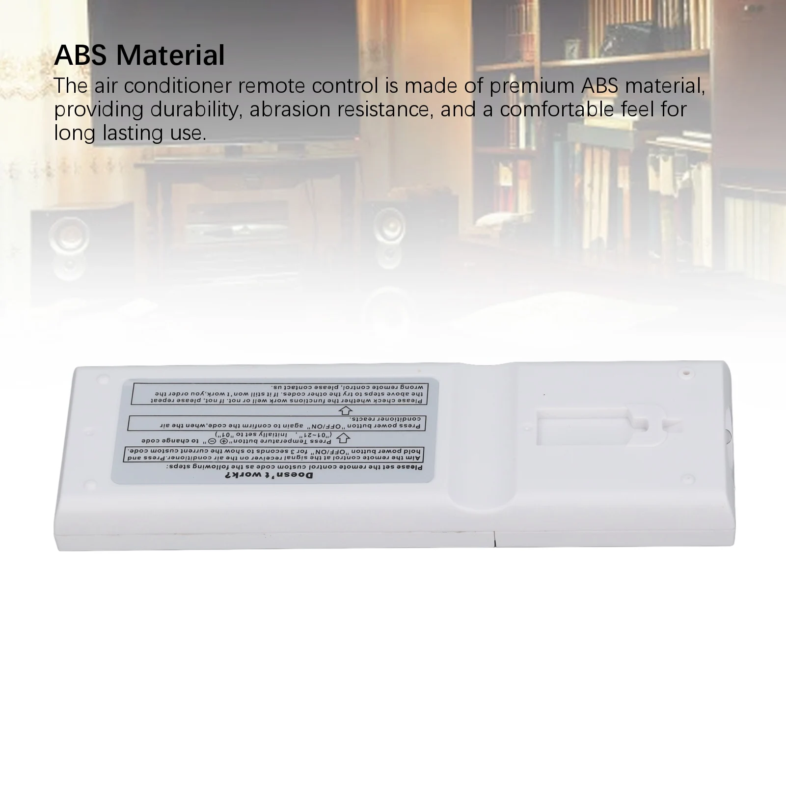 Air Conditioner Remote Control Abrasion Resistant Portable  Perfect Replacement AC Remote Control ABS for SG15F