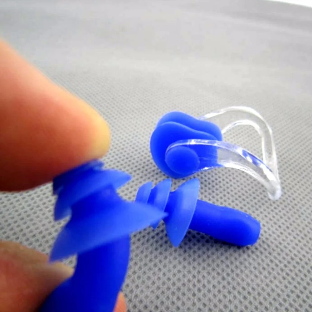 1 Sets Silicone Nasal Splint Waterproof Earplug Pool Accessories Diving Swimming Multi Snorkel Mask Scuba Surf Boat