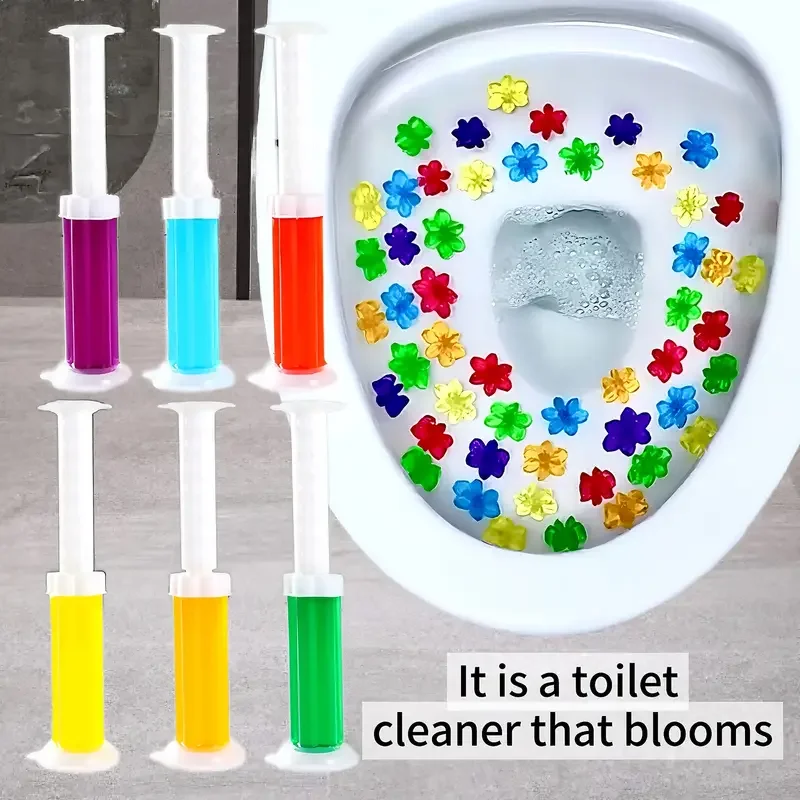 1/20 pezzi Gel detergente per WC al profumo di fiori, siringa, detergente aromatico per scarichi, deodorante per ambienti, elimina gli odori, strumento per il bagno di casa_voghion.com
