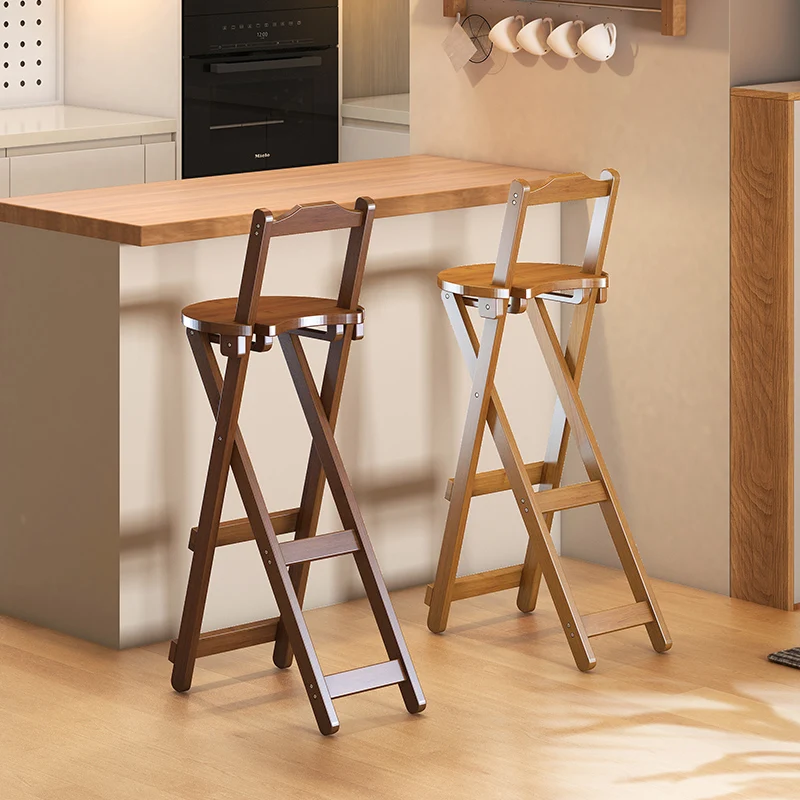 

Fashionable Modern Folding Bar Stools Dining Kitchen Counter Loft Garden Furniture Sets Taburetes De Cocina Industrial SY50GM