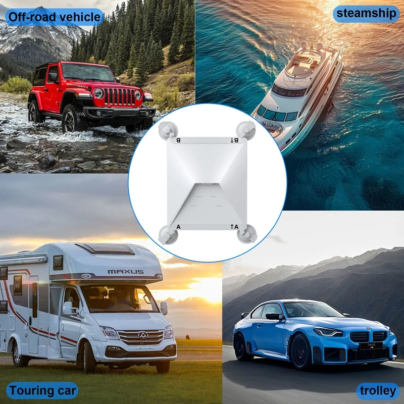 【Clearance Markdowns】 Starlink Mini Support for RV Yacht Car Sunroof/Front Window/Rear Metal Suction Cup Mount Bracket Kits Starlink Accessories.