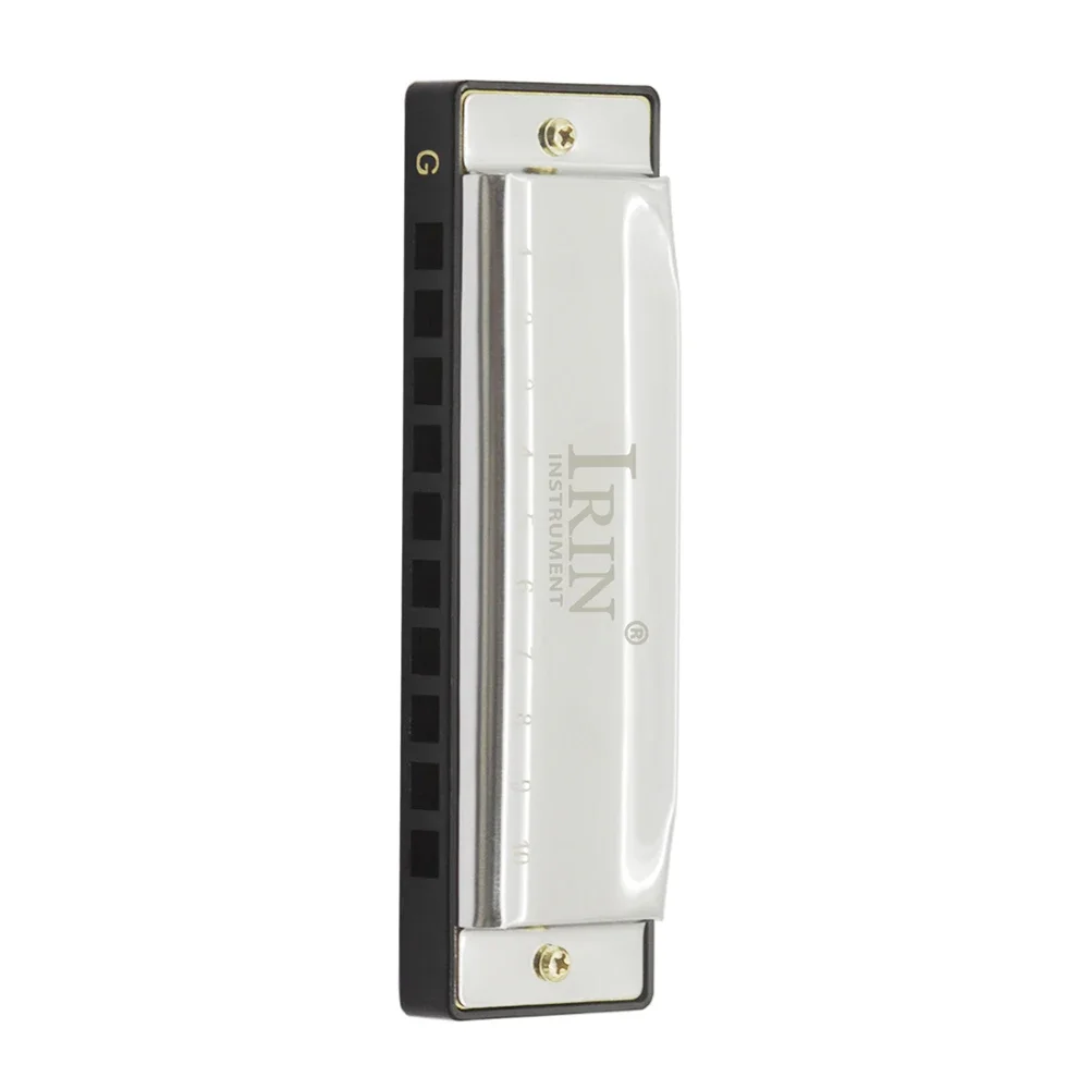 Chromatic harmonica diatonic harmonica 10 holes 20 G tone with case jazz band mouth organ for children adults beginners