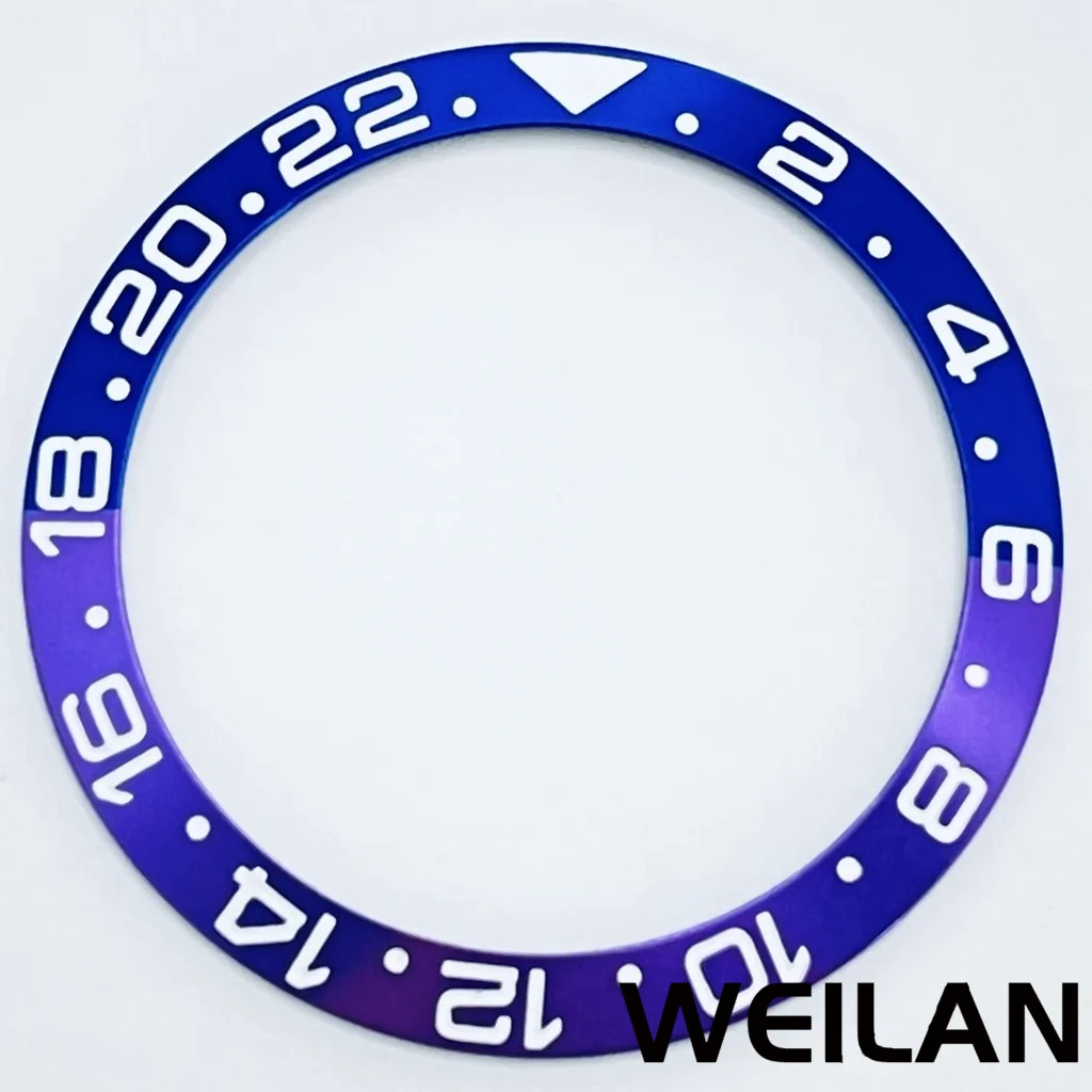 Ceramic & Aluminum GMT Diver-Style Bezel Insert for 40mm Cases - Premium Diving Accessory