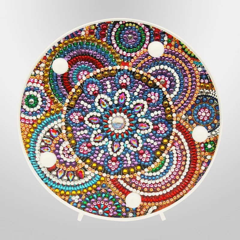 Illuminated Mandala Diamond Painting Night Lamp