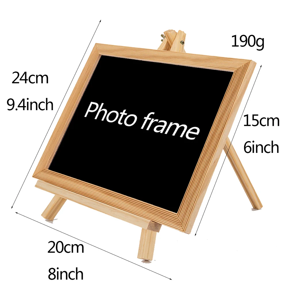 Wooden Painting Board Kids Standing Easel Blackboard Drawing Board Writing Blackboard Blackboard Presentation Supplies