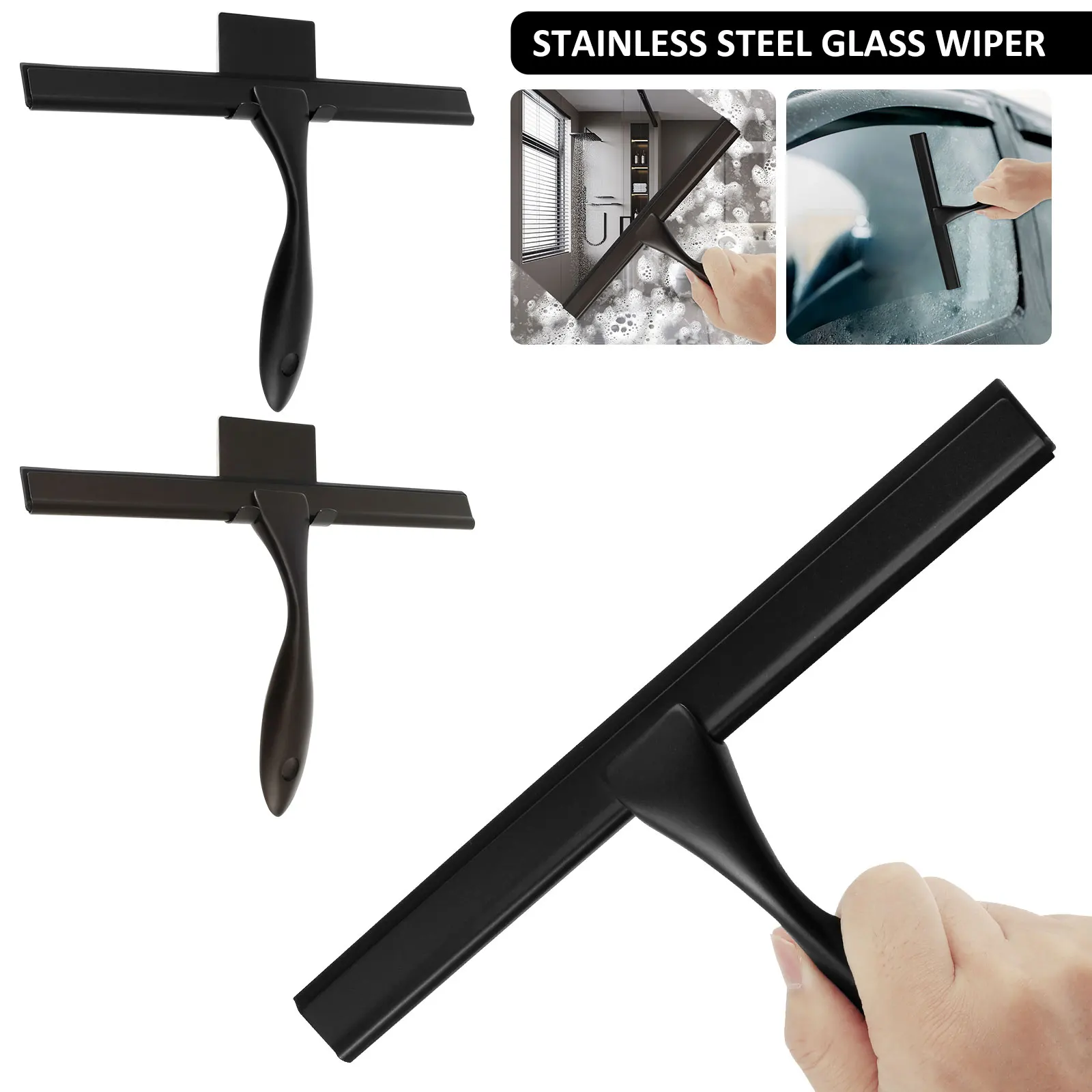 

Скребок для душа, из нержавеющей стали 304, с крючком