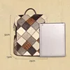 Women's Retro Backpack Genuine Leather Shoulder Bags 12 Inches Travel Bag For Lady Patchwork Quality Laptop Bag New Fashion 4