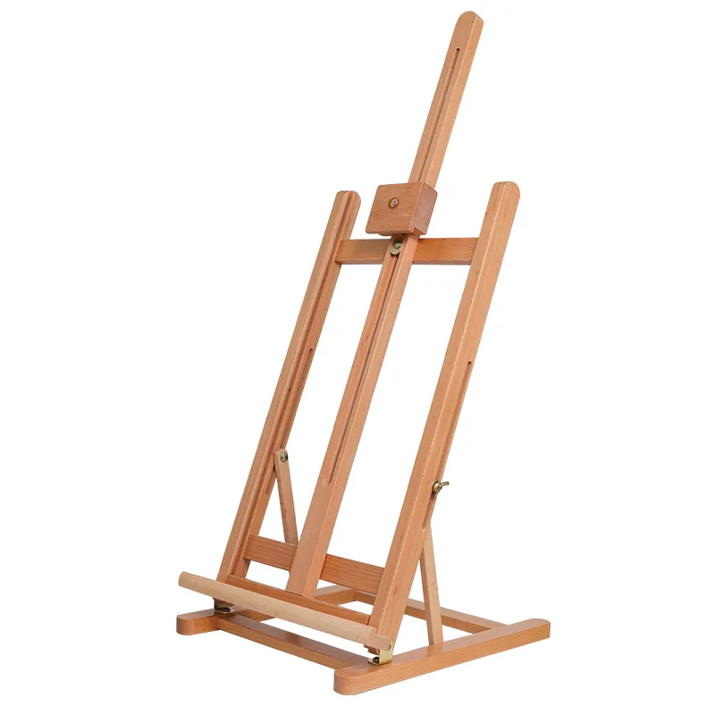 Beech desktop easel art students sketch oil painting wooden easel children's painting sketch portable display stand