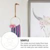 5 Pcs Metal Dream Catcher Hoops Iron Tool Dream Catcher Circle Wind Chime Home Decor Diy Supplies Round Rings For 5