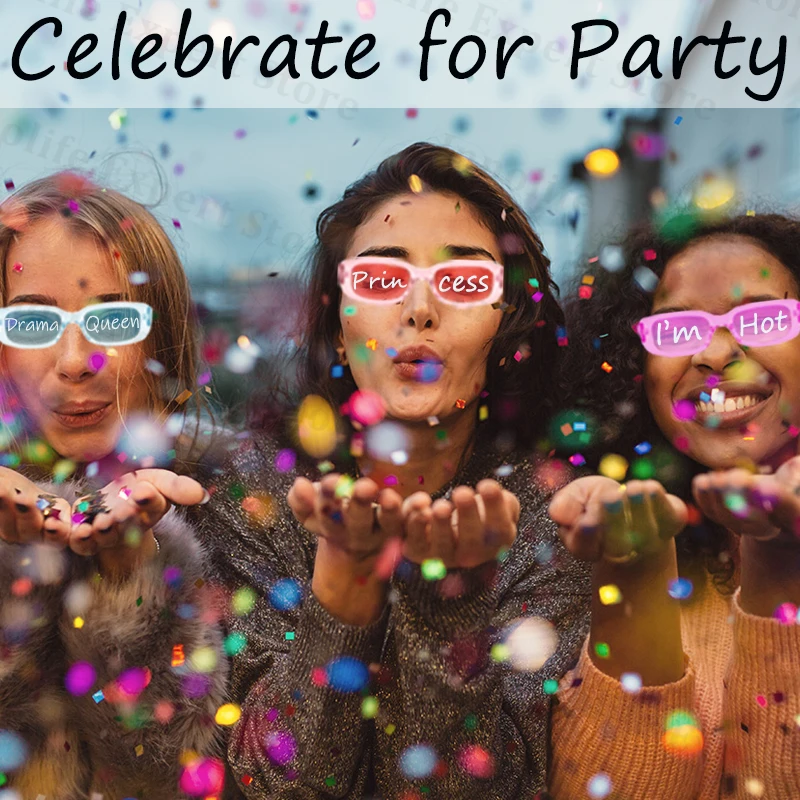 Wedding Sunglasses with Pens Customizable Party Sunglasses Retro Rectangle Bachelorette Birthday Decor 12-100Pcs