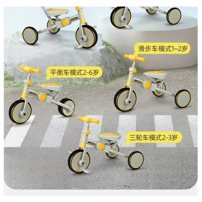 Balancing bicycle Children's bicycle Multi-functional pedal-free three-wheeled scooter 1-3 Baby scooter