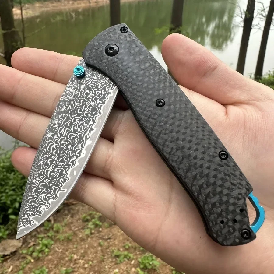 Carbon Fiber Folding Knife Steel Blade 2