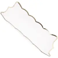 4 Pcs Square Paper Lace Plate Party Trays for Serving Food Utensils Dessert Fruit Platters Cardboard and Parties 1