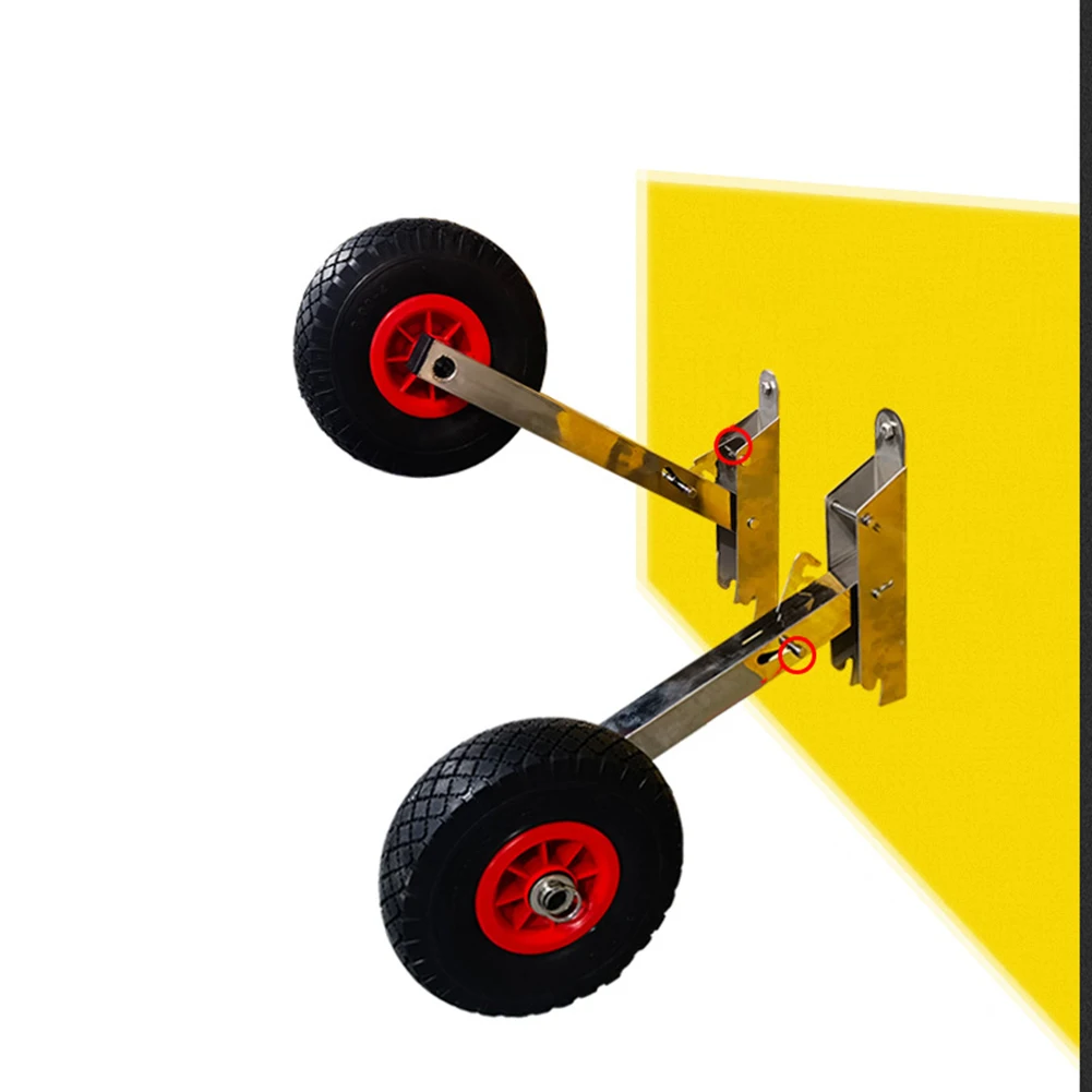 YOUZIBoatTransomLaunchingWheelJonBoatWheelsForInflatable