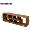 Cube Bookshelf 2 Shelf Bookcase L-Shaped TV Console Stand Modern Entertainment Center with Open Storage Shelves 2