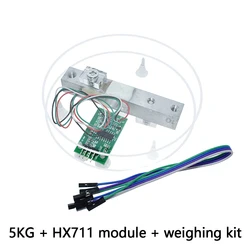 Portable Electronic Kitchen Scale with Digital Load Cell and Weighing Sensor Module (5kg Set)