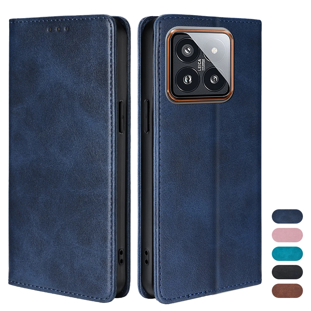 Premium Business Leather Flip Wallet Phone Case with Magnetic Stand Feature