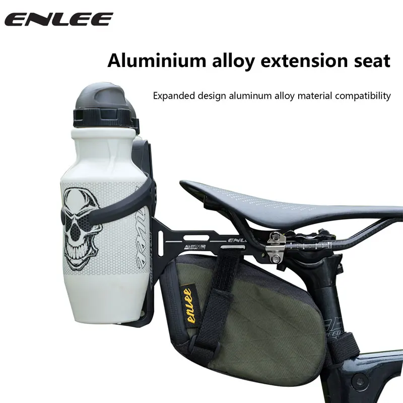 Bicycle Water Bottle Cage Bicycle Bottle Holder Water Bottle Holder Bicycle Expansion Bracket ENLEE Double Cup Bicycle Water Bottle Cage Saddle Extension Holder Cycling Kettle Brackets MTB Road Bike Accessories Parts
