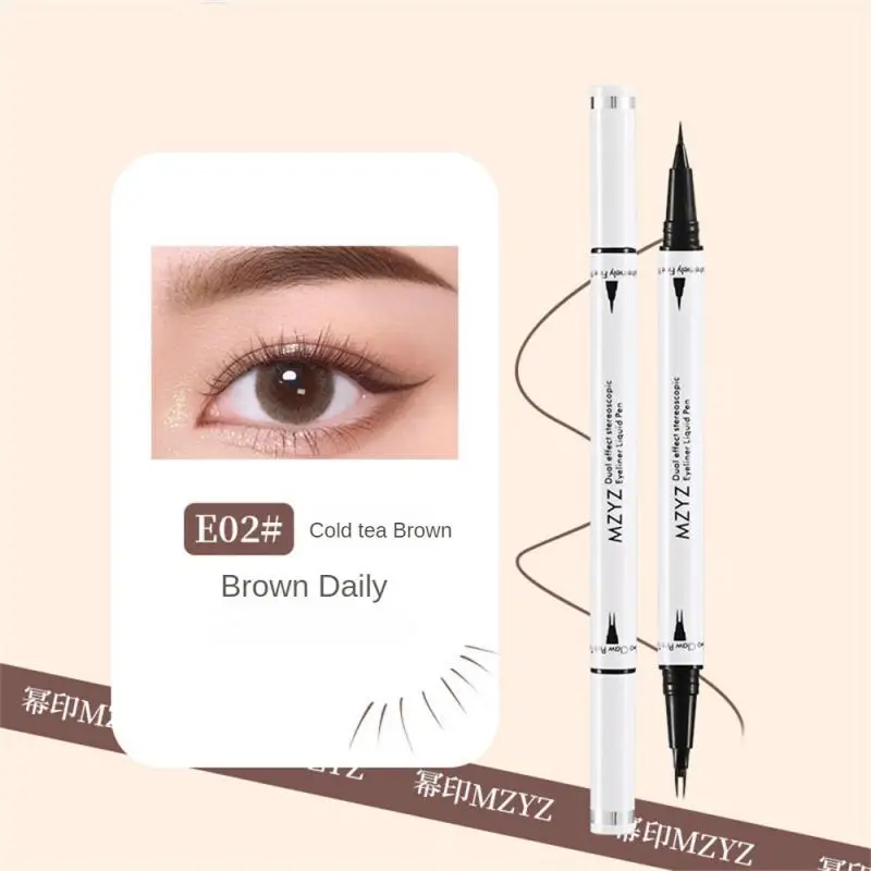 

Anti-blooming Eyeliner Intense Pigmentation Cream Recipe Double Eyeliner Ultra-fine Eyeliner Eye Makeup Trend Liquid Eyeliner